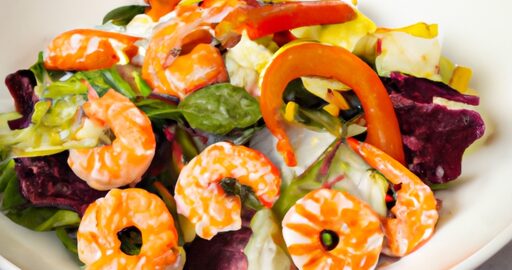 Bramborový salát s krevetami