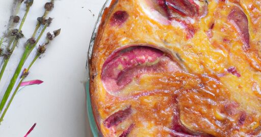 Sýrová quiche s šunkou.