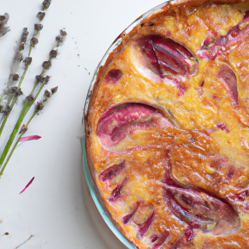 Sýrová quiche s šunkou.