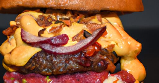 Hovězí burger s hranolky