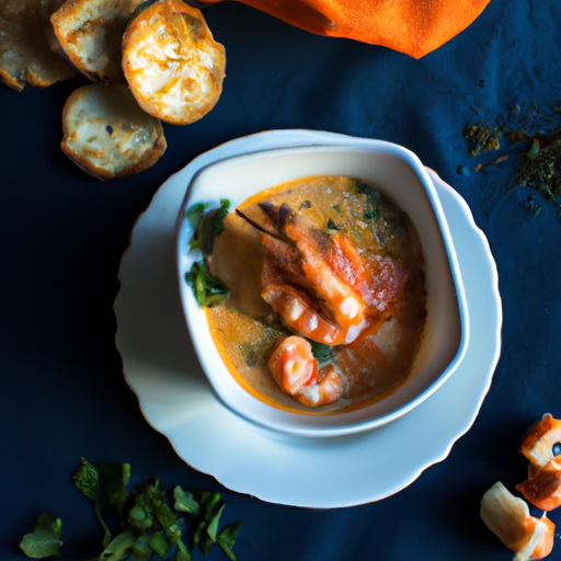 Bouillabaisse s chlebem a aioli.