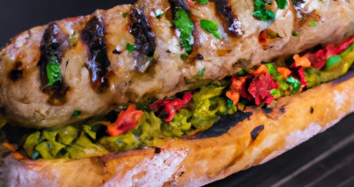 Choripán s chimichurri a chimichurri