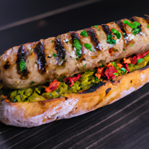 Choripán s chimichurri a chimichurri