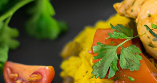 Dušené kuře s rýží a kari