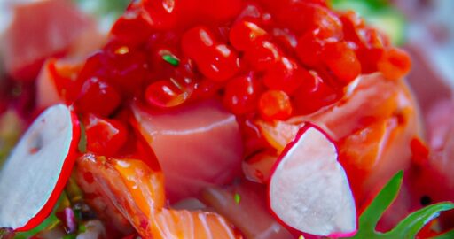 Ceviche z čerstvého mixu mořských plodů.