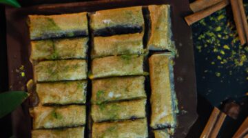 Baklava s datlemi a ořechy