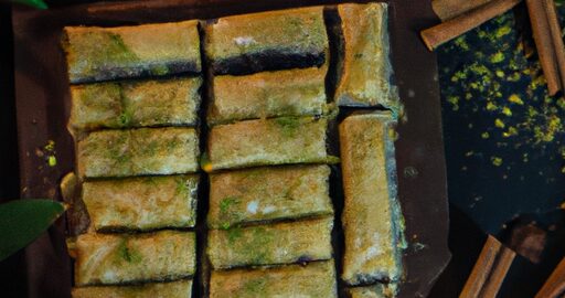 Baklava s datlemi a ořechy