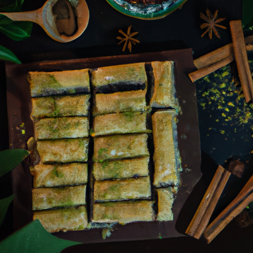 Baklava s datlemi a ořechy