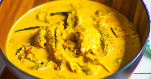 Kuřecí curry s kokosem.