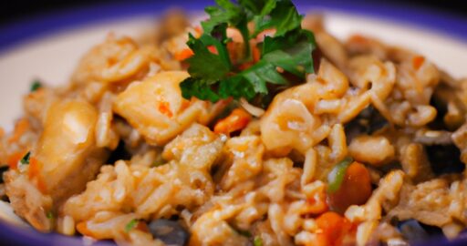 Jehněčí maso s kari a rýží.