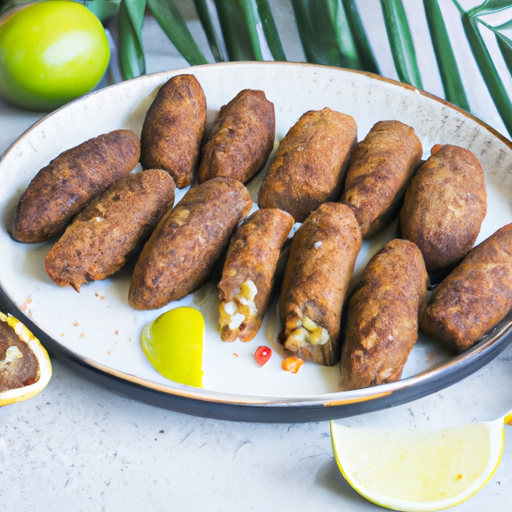 Zapečené irácké kibbeh plněné mletým masem