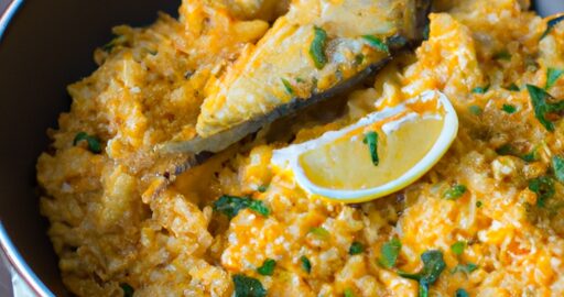 Hořčičné sardinky s rýží