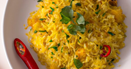 Rajčatový rizoto se špenátem.