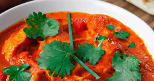 Kuře tikka masala s naanem