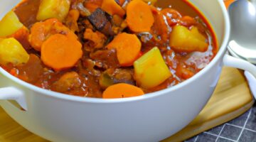 Hovězí bourguignon s karotkami.