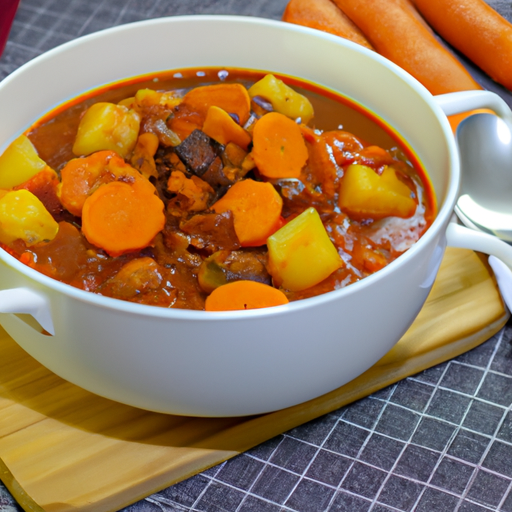 Hovězí bourguignon s karotkami.