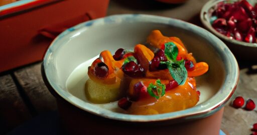 Kuře na pomeranči s červeným zelím.