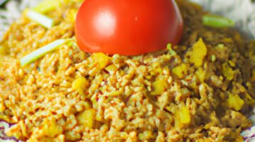 Kushari – egyptská směs rýže a luštěnin