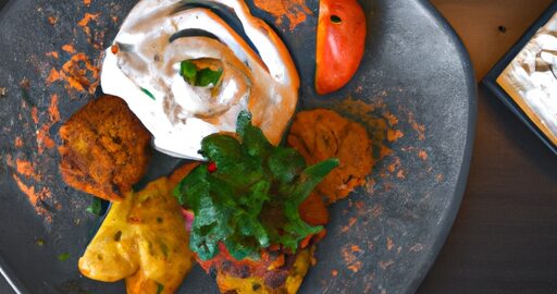 Jehněčí kebab s hummusem a salátem