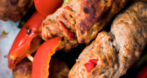 Bademján kebab se zeleninou.