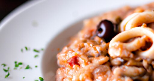Risotto s houbami a kuřecím masem