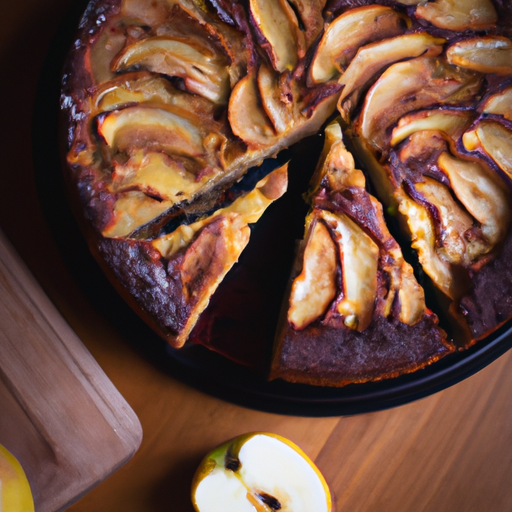 Jablkový koláč s ořechy