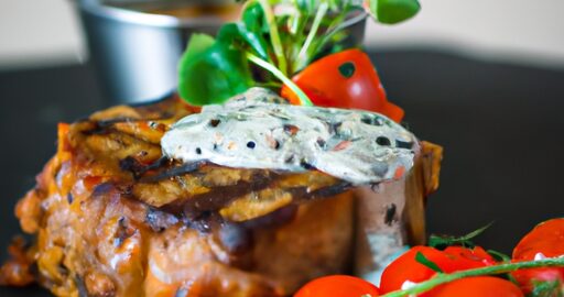 Marinovaný kuřecí steak s bazalkovým pestem