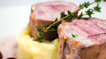 Koňakem propálené hrušky s tvarohem