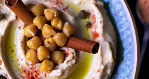 Hummus s oříšky pistáciemi a fenyklem