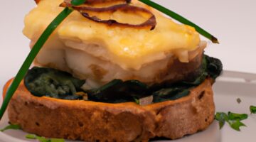 Polevka z cibule s sýrovým croutonem