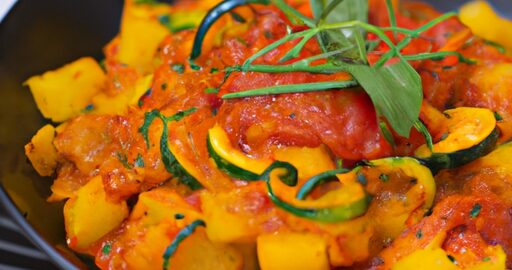 Ratatouille s květákem a paprikou