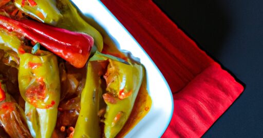 Plněné papriky s masem.