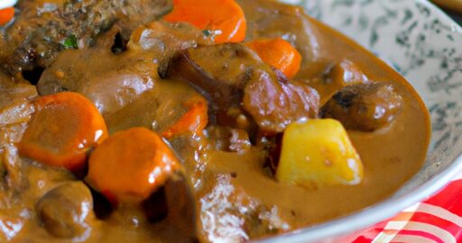 Hovězí Bourguignon s hříbkovou omáčkou