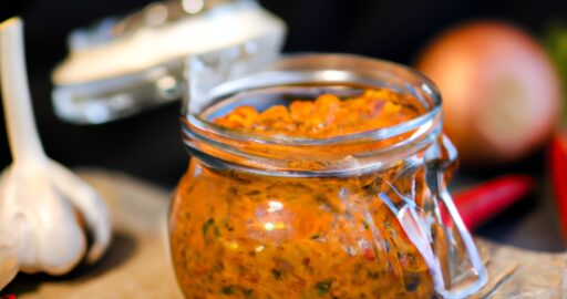 Jablečný chutný kari s masem.