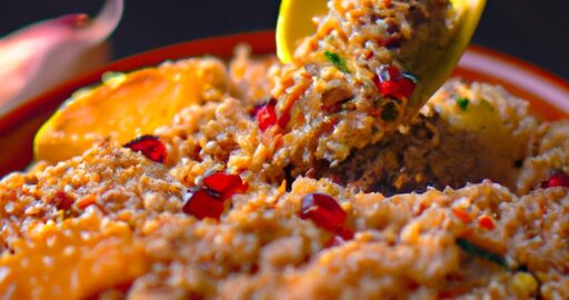 Kuskus s křehkým kuřetem a sušeným ovocem