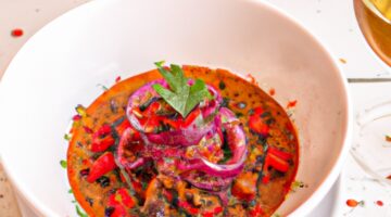 Kuře na vině s houbami