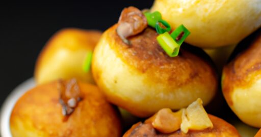 Knedlíky se švestkovou omáčkouapané v cizrně