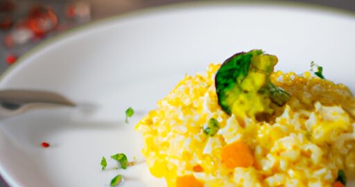 Risotto s houbami a kozím sýrem