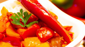 Plněné papriky s masem a rýží.