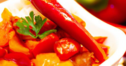 Plněné papriky s masem a rýží.