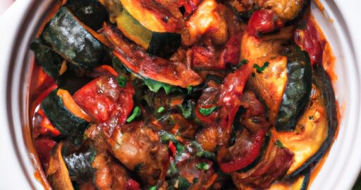 Ratatouille vídeňský šnyt s bramborami.