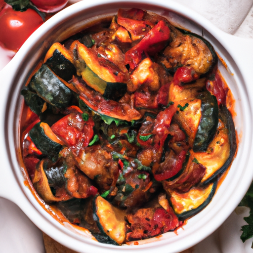 Ratatouille vídeňský šnyt s bramborami.