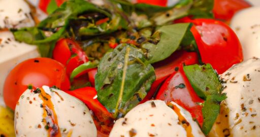 Rajčatová mozzarella salát