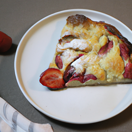 Jablečný koláč s oříšky a skořicí.