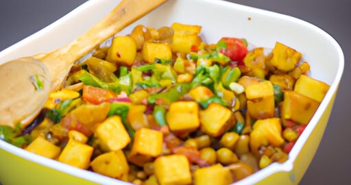 Kokosové kari se zeleninou a tofu