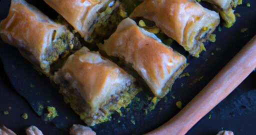 Baklava s ořechy a pistáciemi