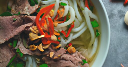 Pho Bo – Vietnamská hovězí nudlová polévka.