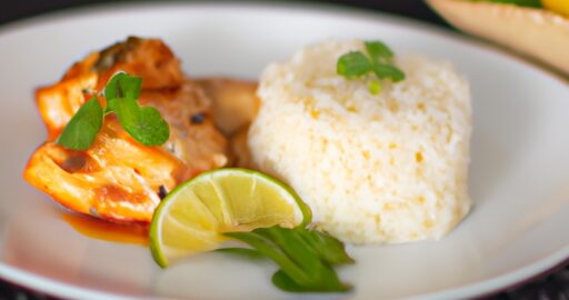 Rybí kari s rýží