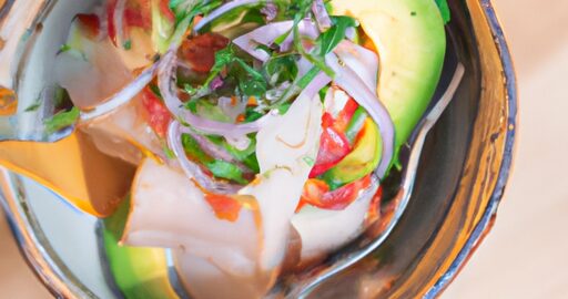 Ceviche s avokádem