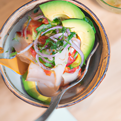 Ceviche s avokádem